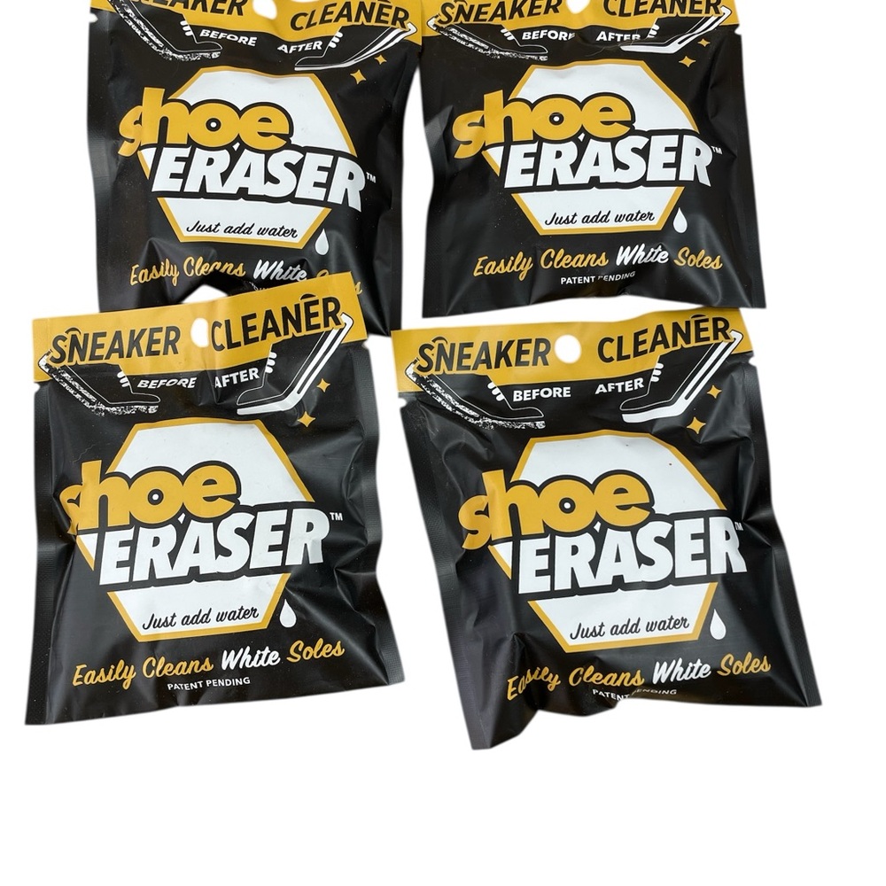 Shoe Eraser‎ Cleaning Sponge  - Black and Gold - 4 packs
